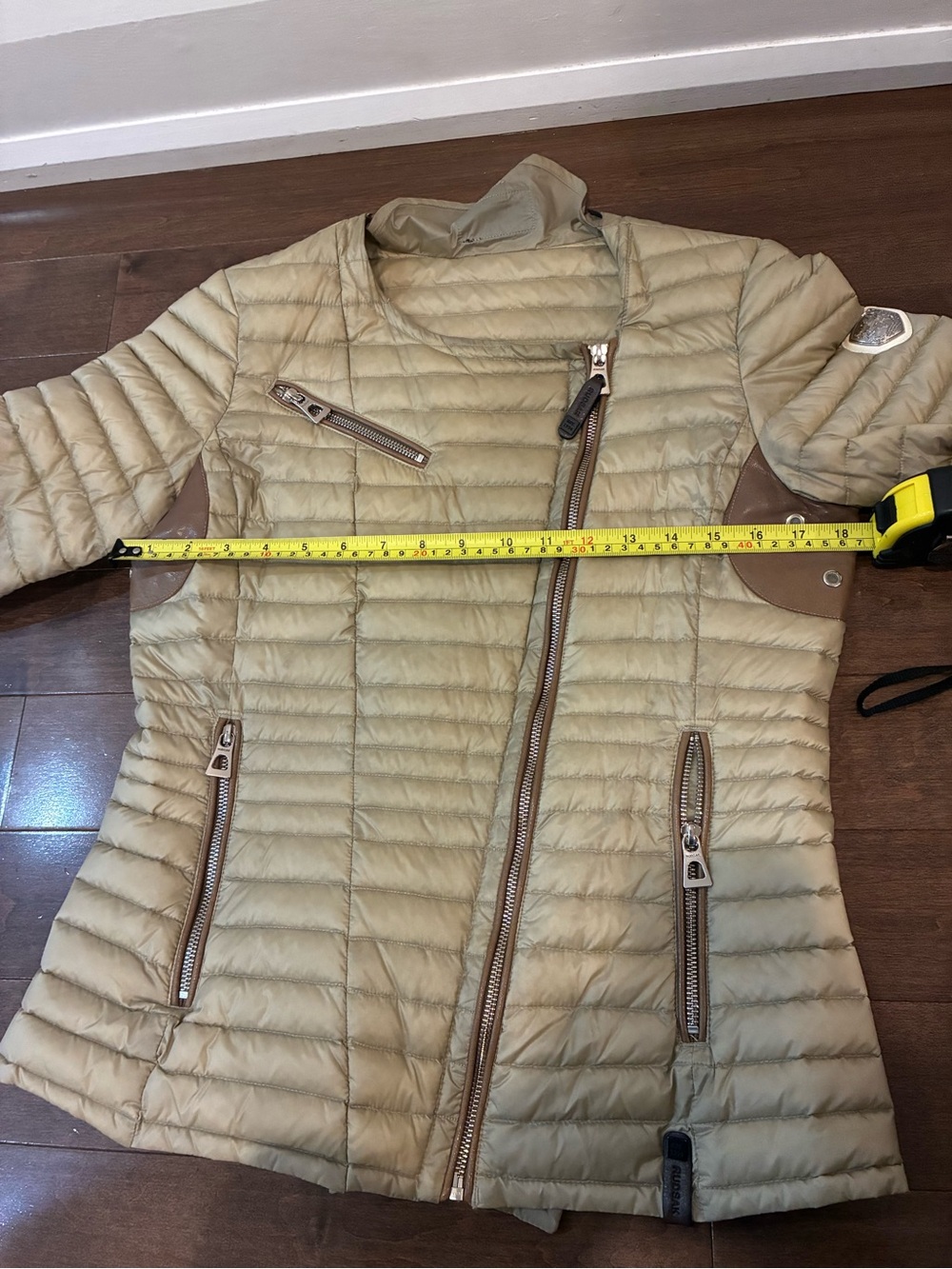 RUDSAK Tan Quilted Asymmetric Puffer Jacket - Picture 12 of 12